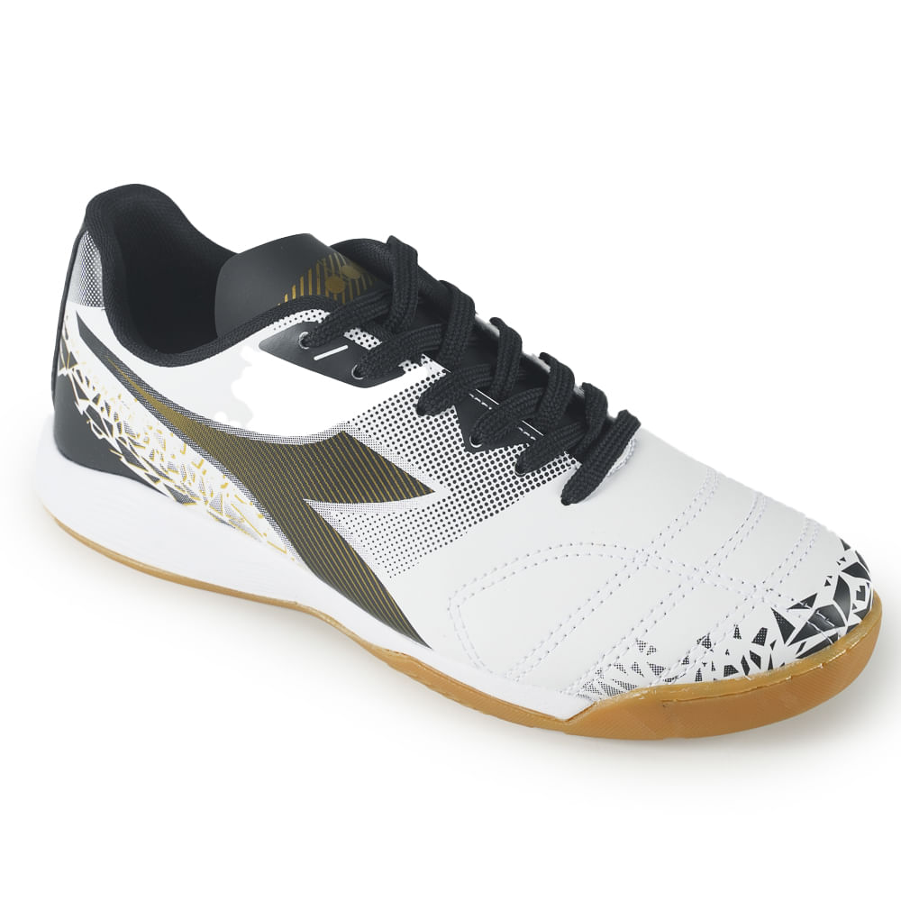 Diadora Tenis DFAF022-01 NAZIONALE ELITE FSA BrancoPretoDourado Sint -5-
